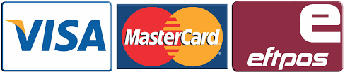 Visa, Mastercard and EFTPOS accepted